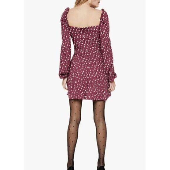 Bardot Womens Lita Printed Long Sleeves Mini Fit & Flare Dress XXL - Picture 3 of 5